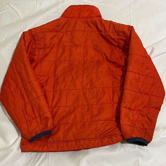 Patagonia Nano Vibrant Orange Quilted Puff Lightweight Jacket Boys Size XS 5-6 - Picture 6 of 9